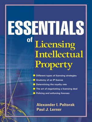 cover image of Essentials of Licensing Intellectual Property